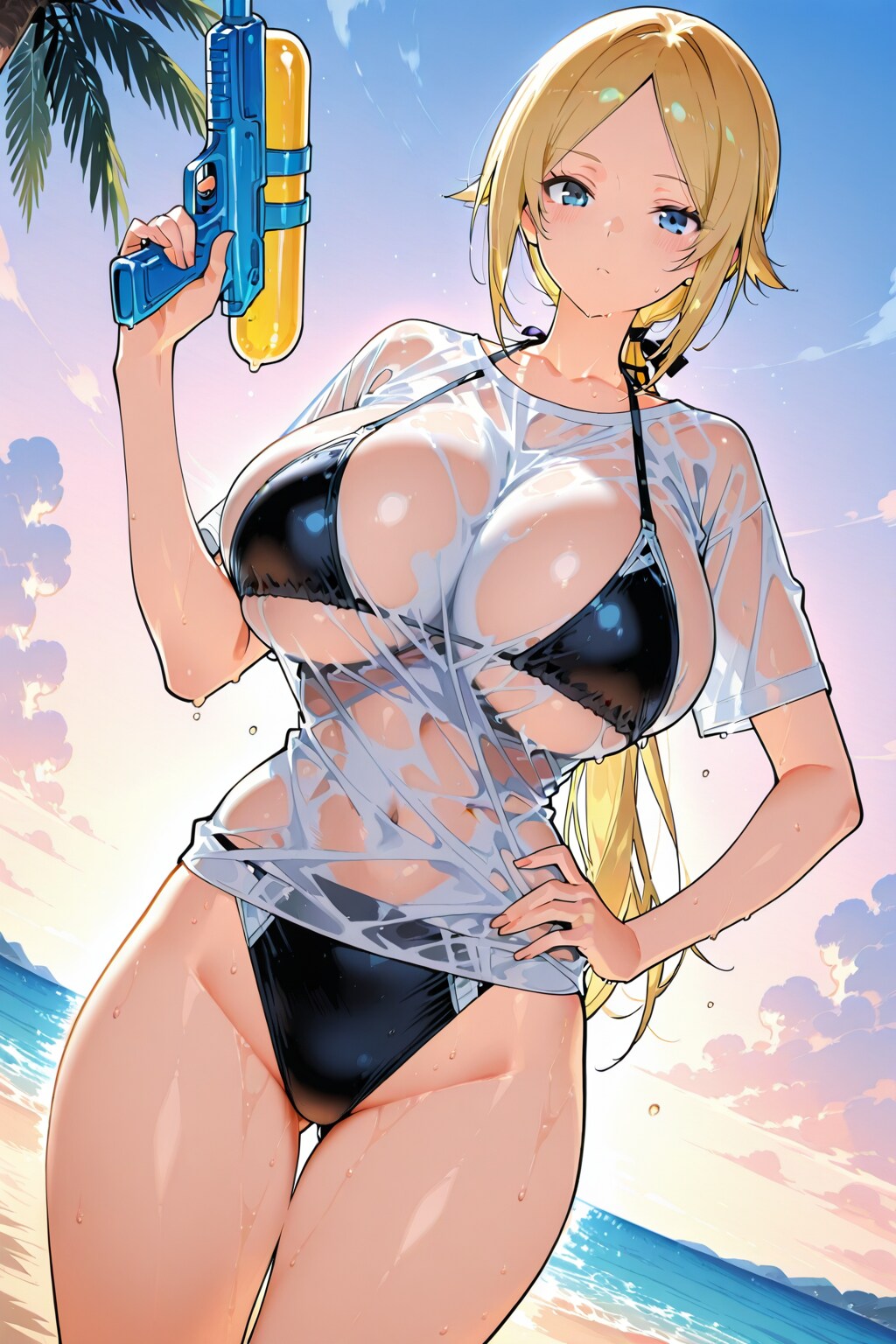スケスケシャツのお姉さん