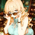 サングラスと少女 2枚目