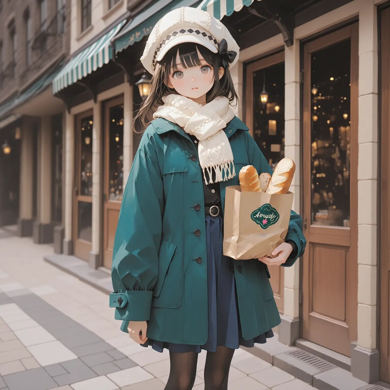 パンを買いに | の人気AIイラスト・グラビア