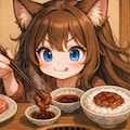 高級焼肉の小さな女の子 4枚目