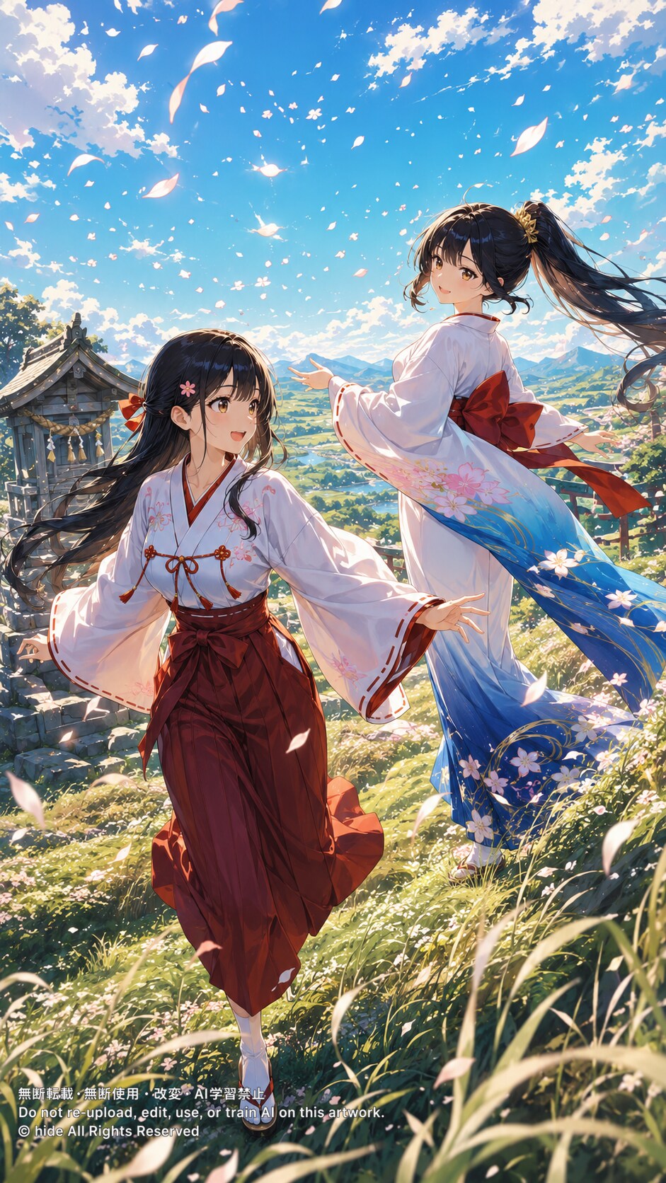 🌸 風に誘われて | の人気AIイラスト・グラビア