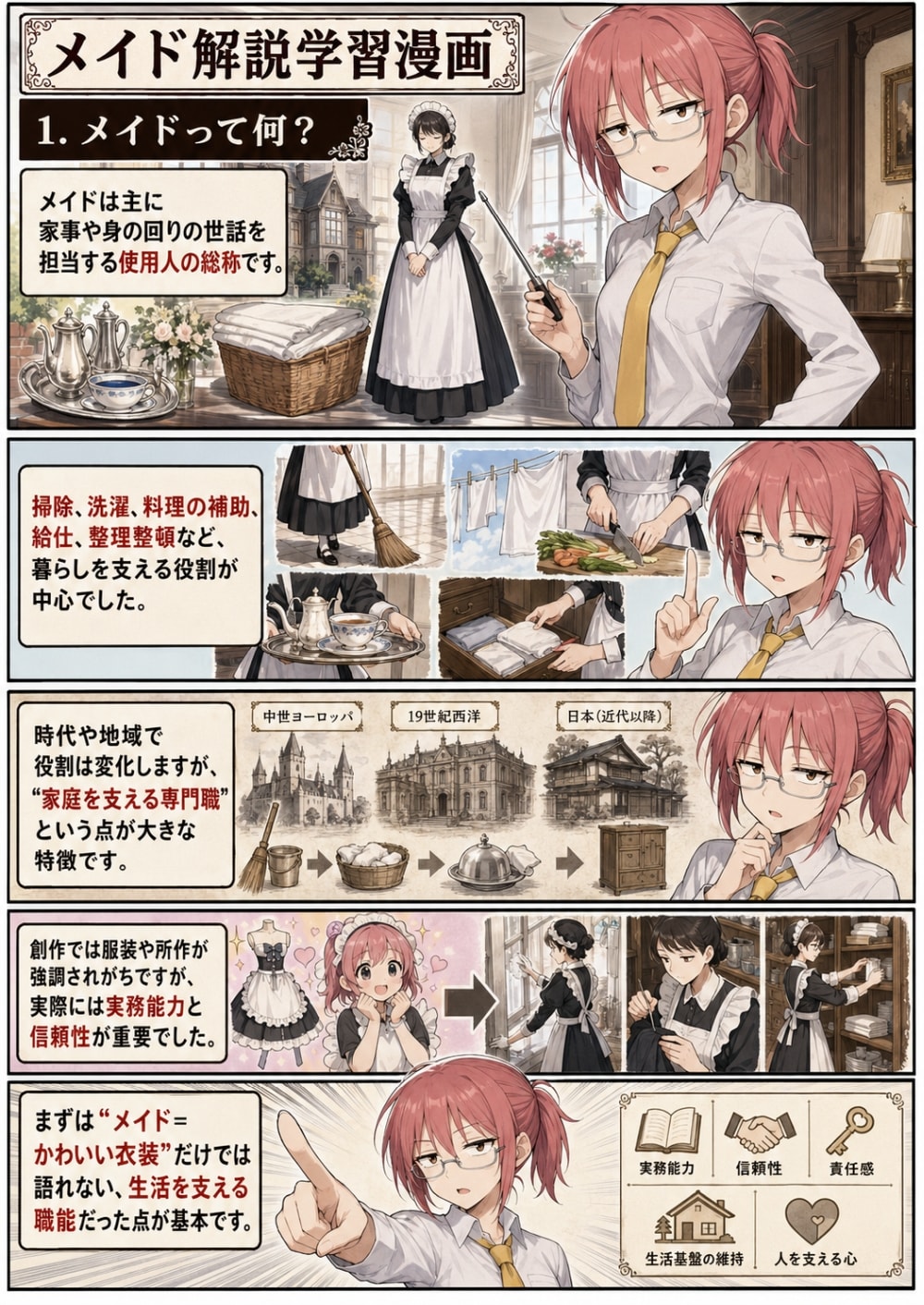 メイド解説学習漫画