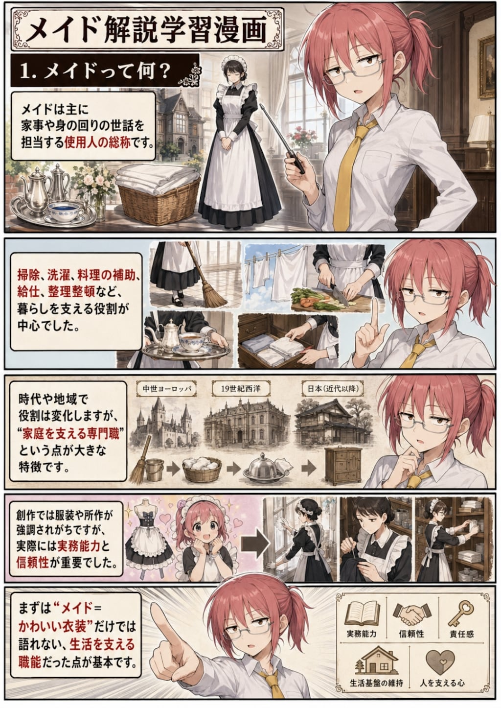 メイド解説学習漫画