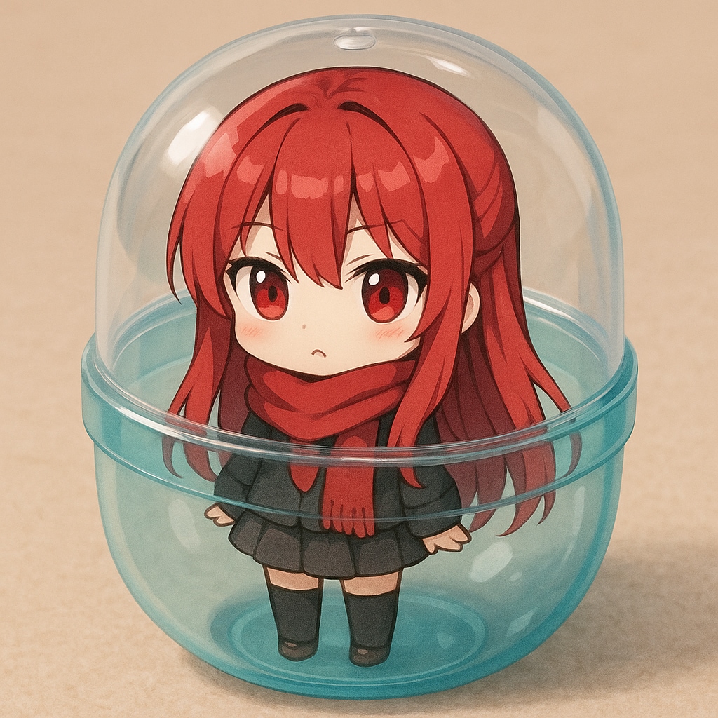 UL新モデルのPARALちゃんをカプセルに入れたよ