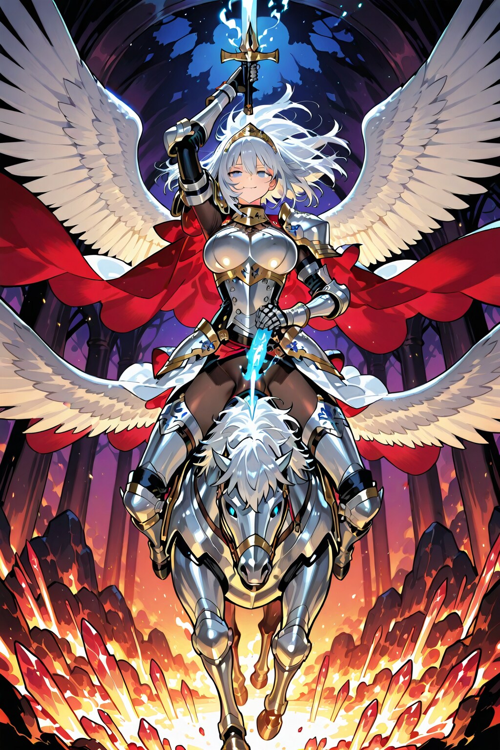 聖なるフタナリ騎士とユニコーンの進行