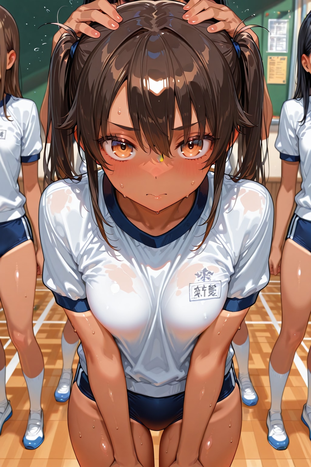 日焼けした女の子