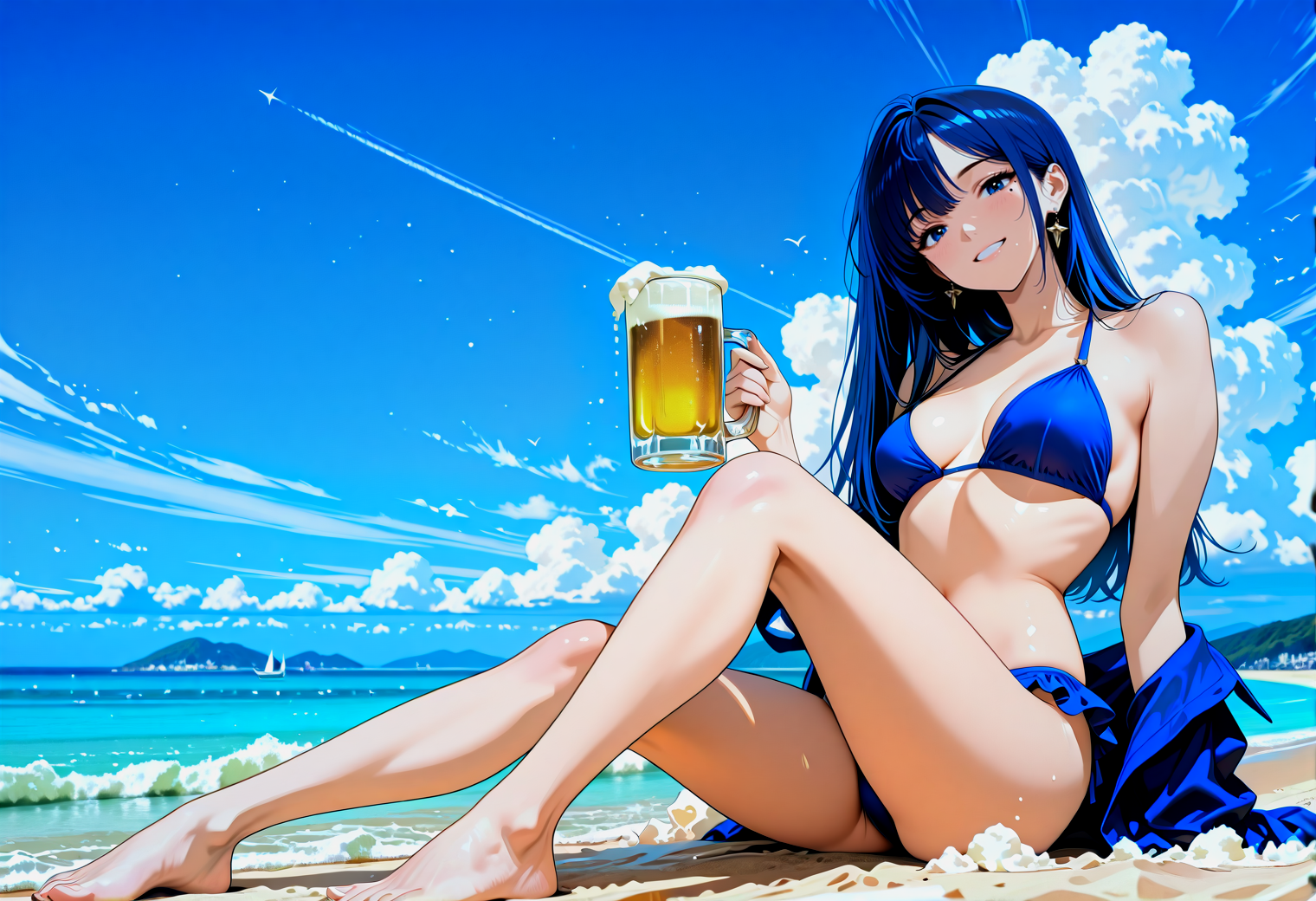 飲むほどにDRY、パッションは生。あいの直球サマーポスター