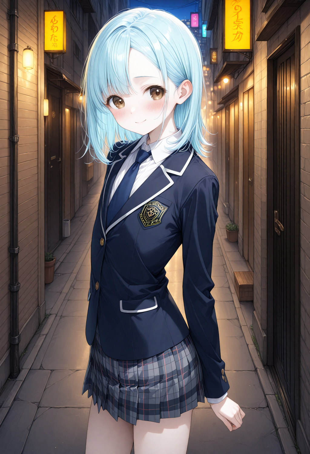 あお 夜のお散歩