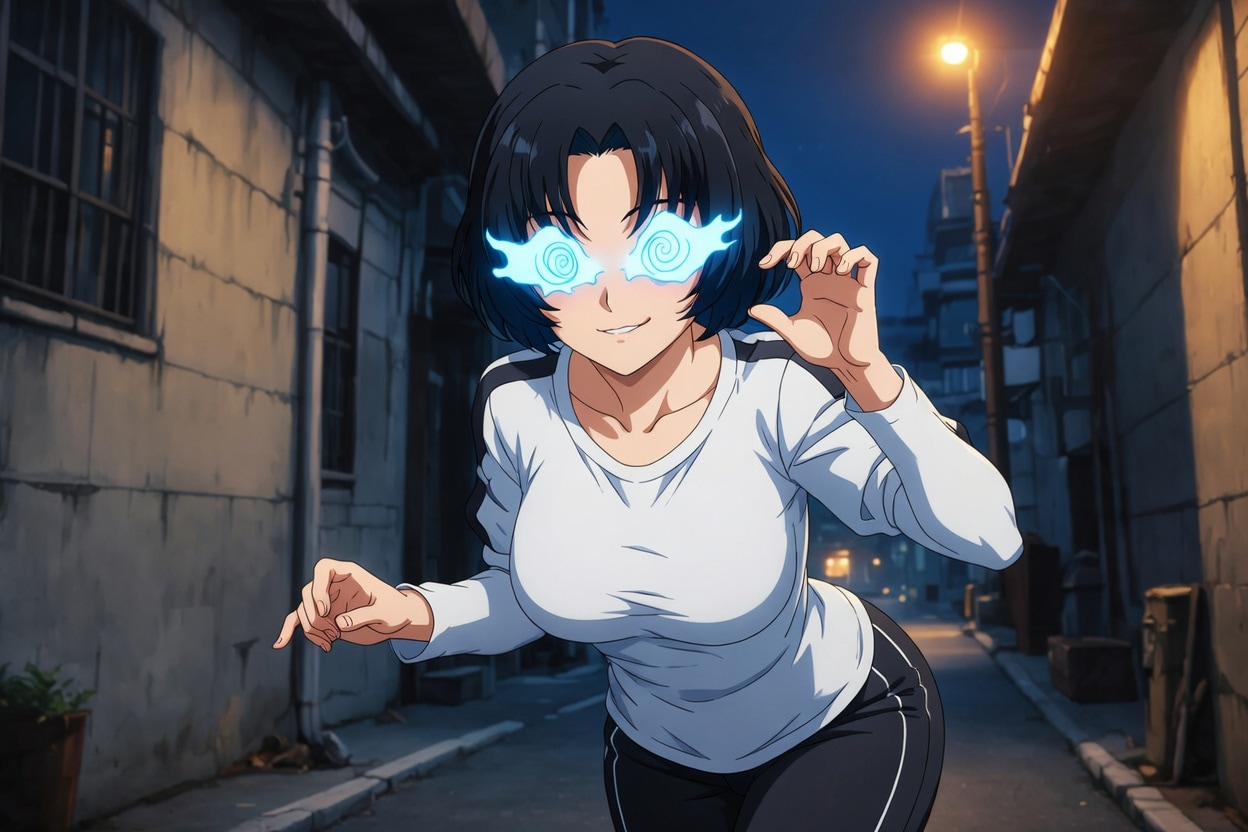 超真面目なお姉さん。初めて夜中にコンビニに行こうと決意するが、ご近所に不良になったと思われたくないため変装して向かう | の人気AIイラスト・グラビア