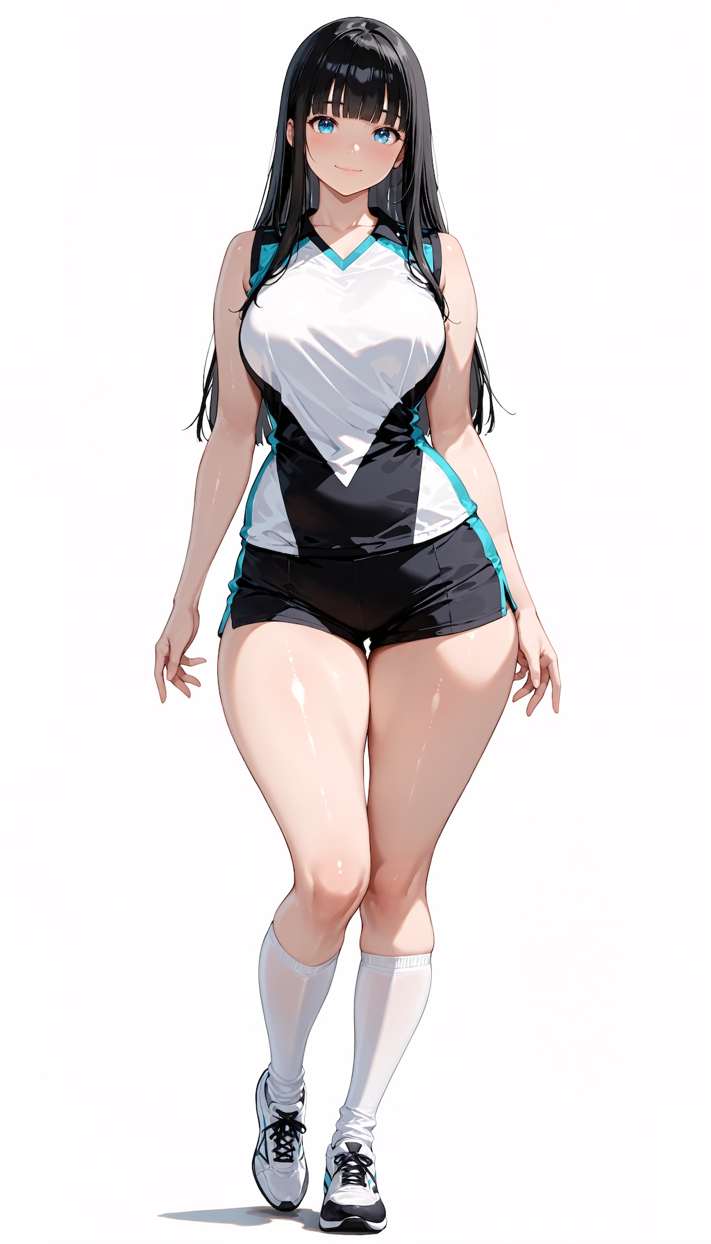 黒髪JKスポーツウェア１
