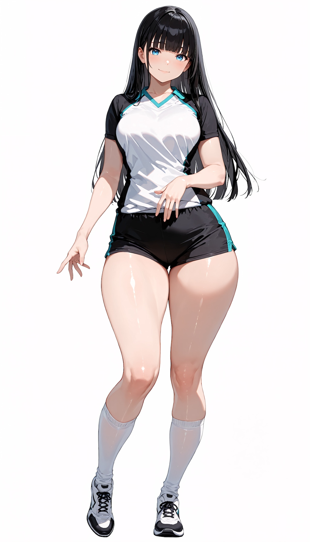 黒髪JKスポーツウェア１
