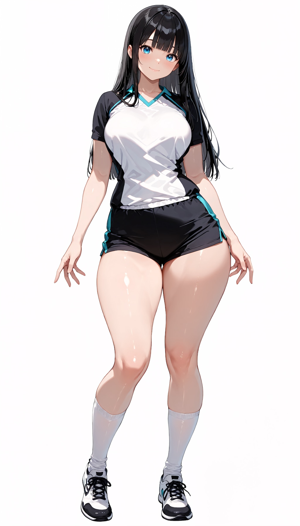 黒髪JKスポーツウェア１