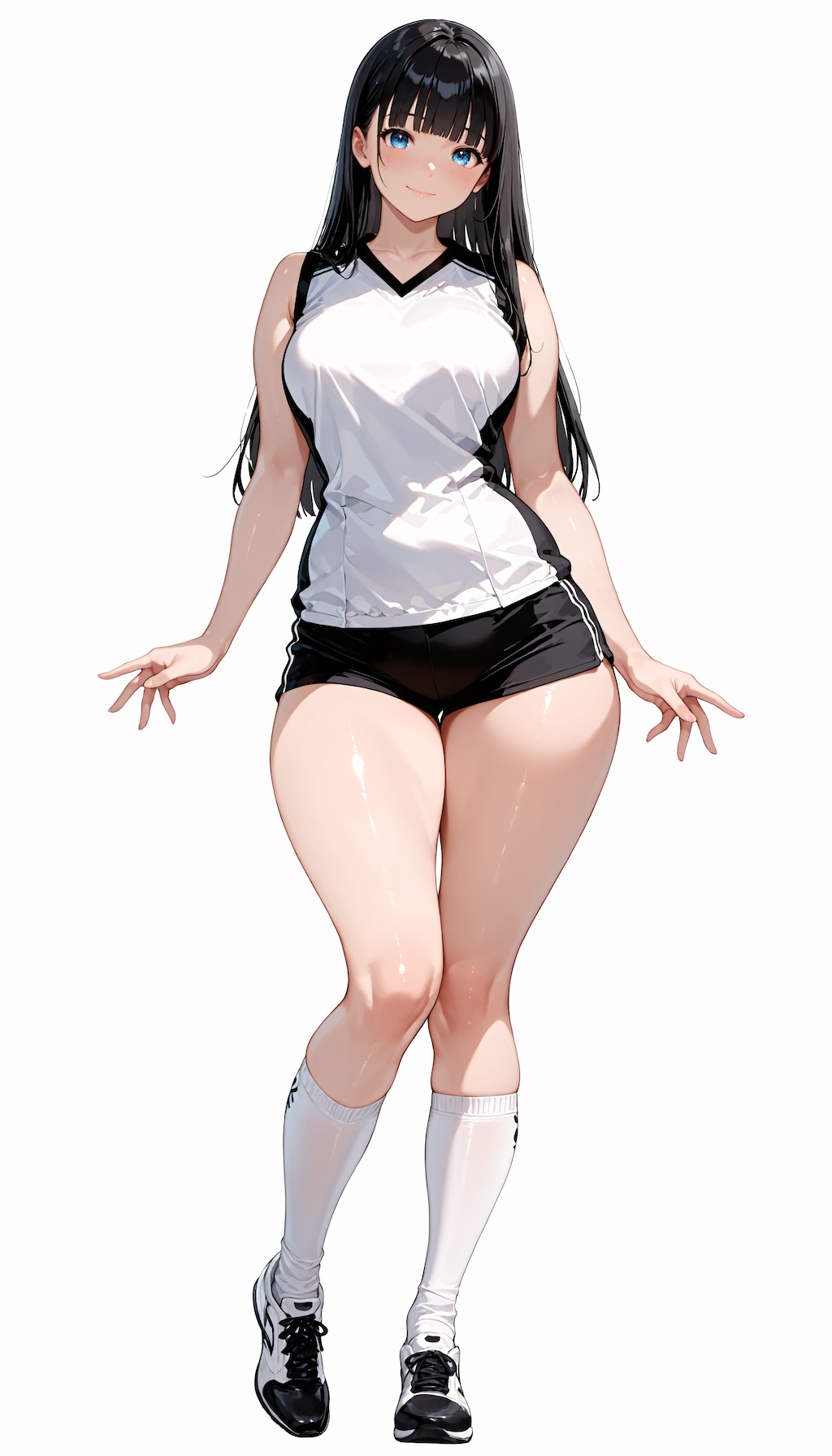 黒髪JKスポーツウェア１