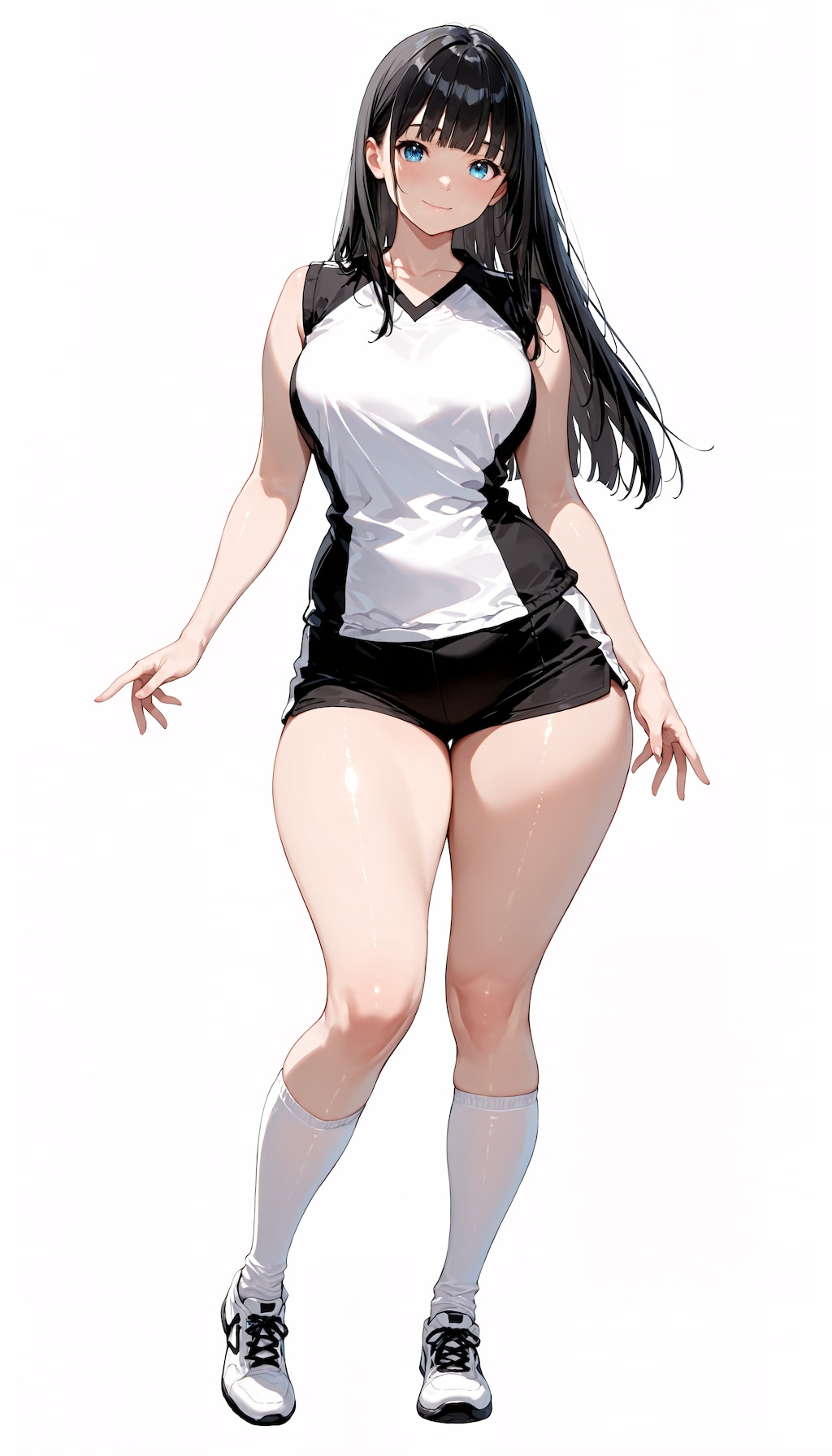 黒髪JKスポーツウェア１