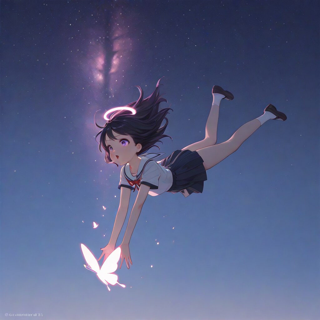 glowing butterfly