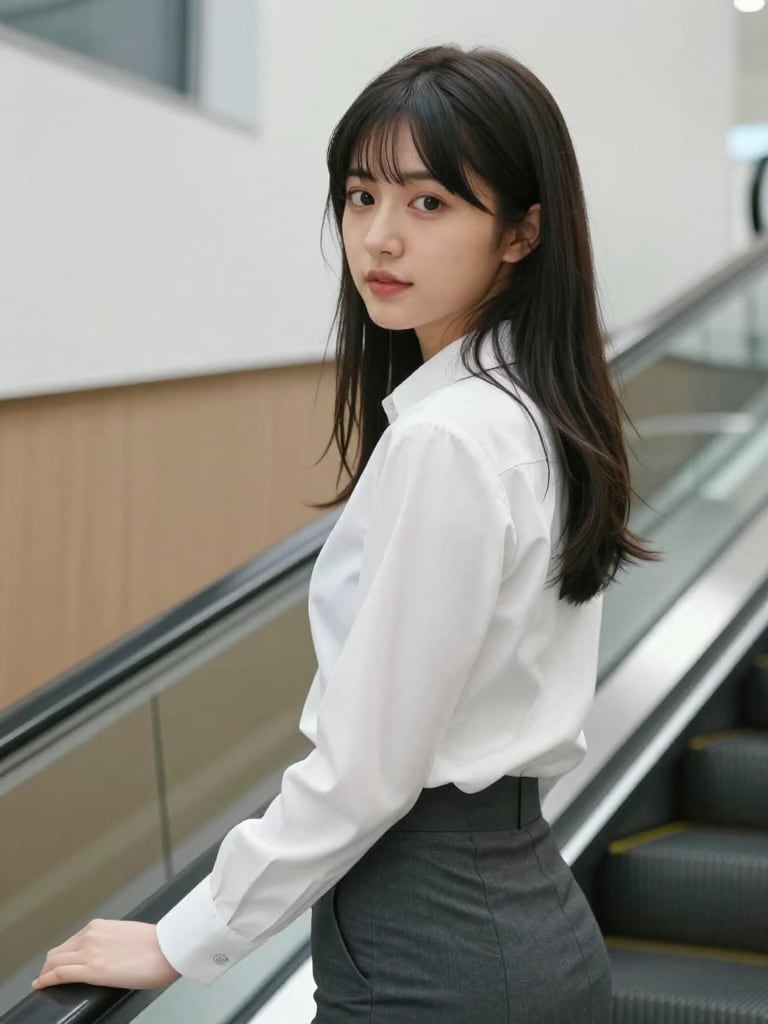 同期入社の清楚美人
