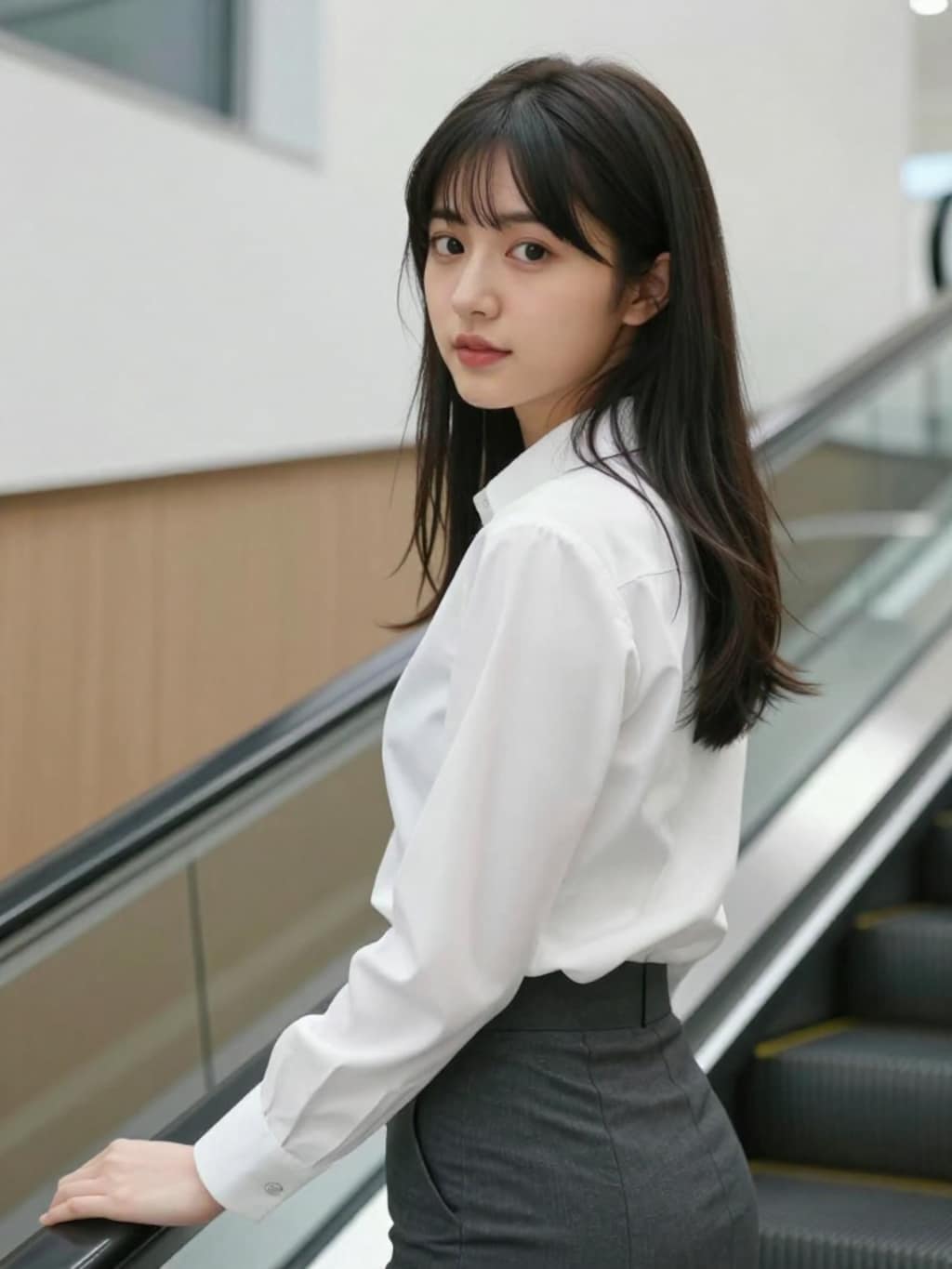 同期入社の清楚美人