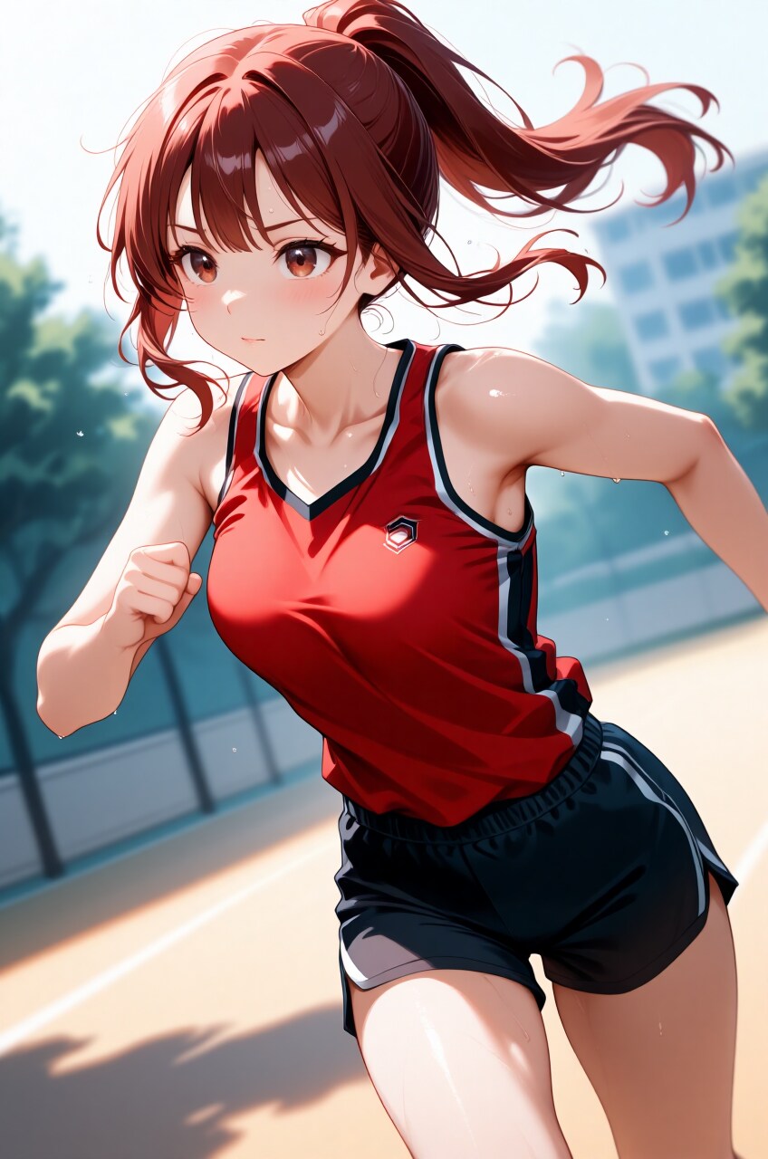 デイリーガールズ　赤髪スポーツ少女