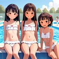 キュートな水着少女達 4枚目