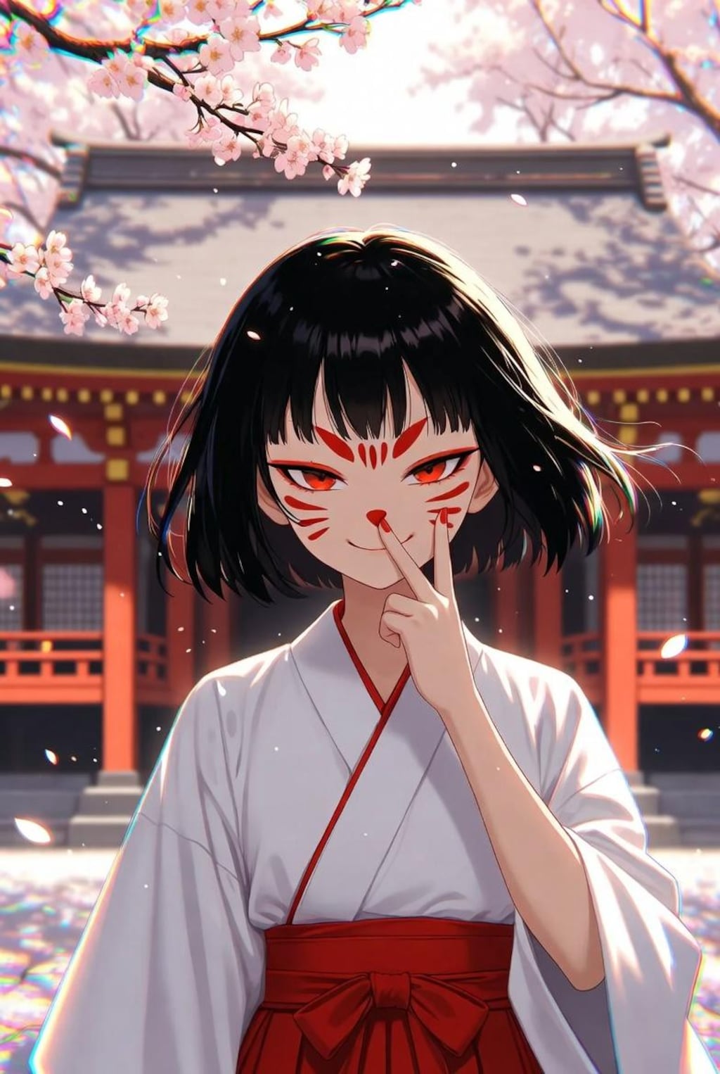 化粧稲荷 ～ ひさかたの 光のどけき 春の日に しづ心なく 花の散るらむ　フィギア