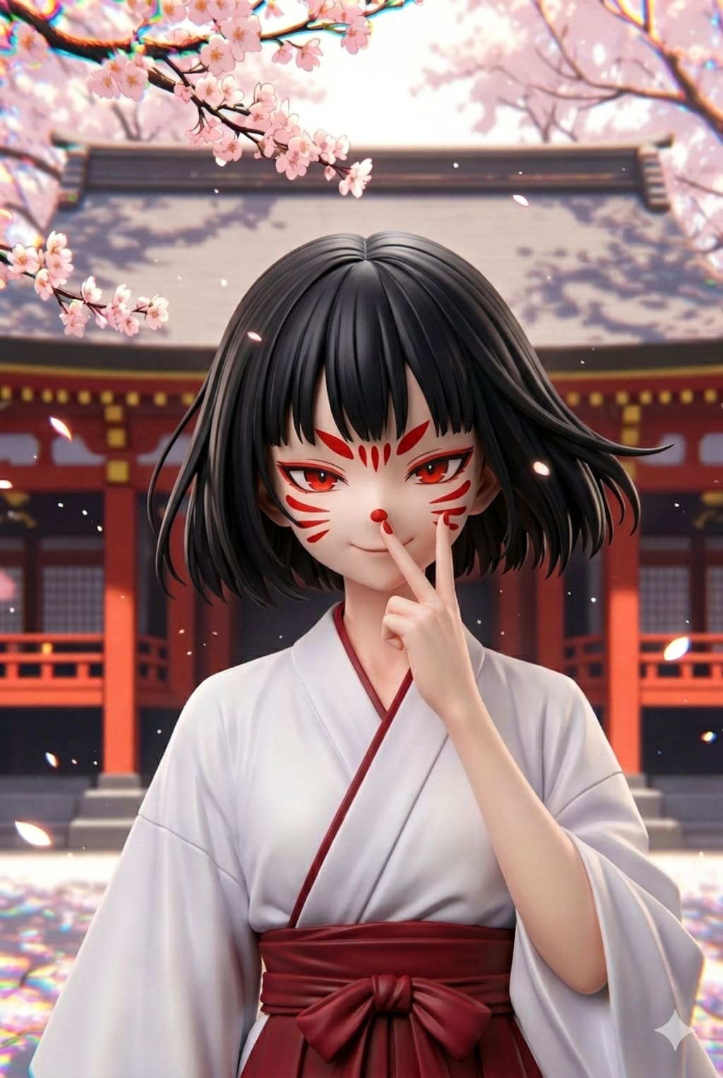 化粧稲荷 ～ ひさかたの 光のどけき 春の日に しづ心なく 花の散るらむ　フィギア