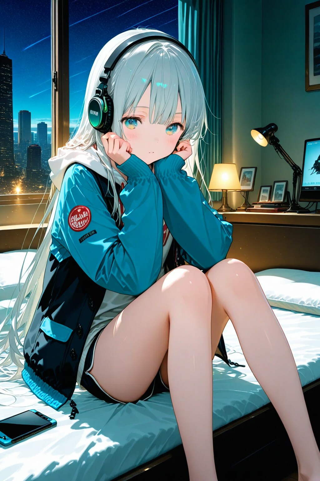 ヘッドフォンの女 | の人気AIイラスト・グラビア