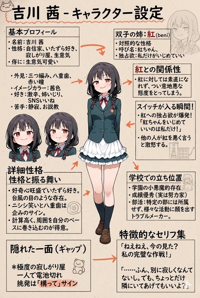 吉川茜の人物図鑑 | の人気AIイラスト・グラビア