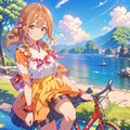 自転車少女 3枚目
