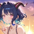 夕日を背に 9枚目