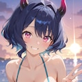 夕日を背に 4枚目