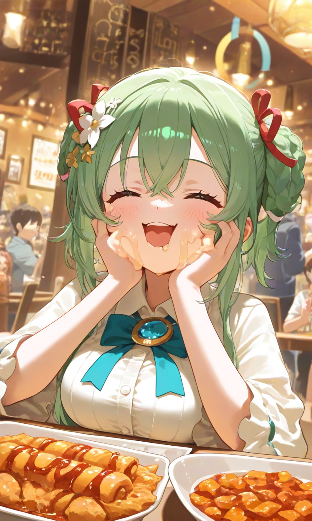 ん〜ほっぺおちちゃう〜