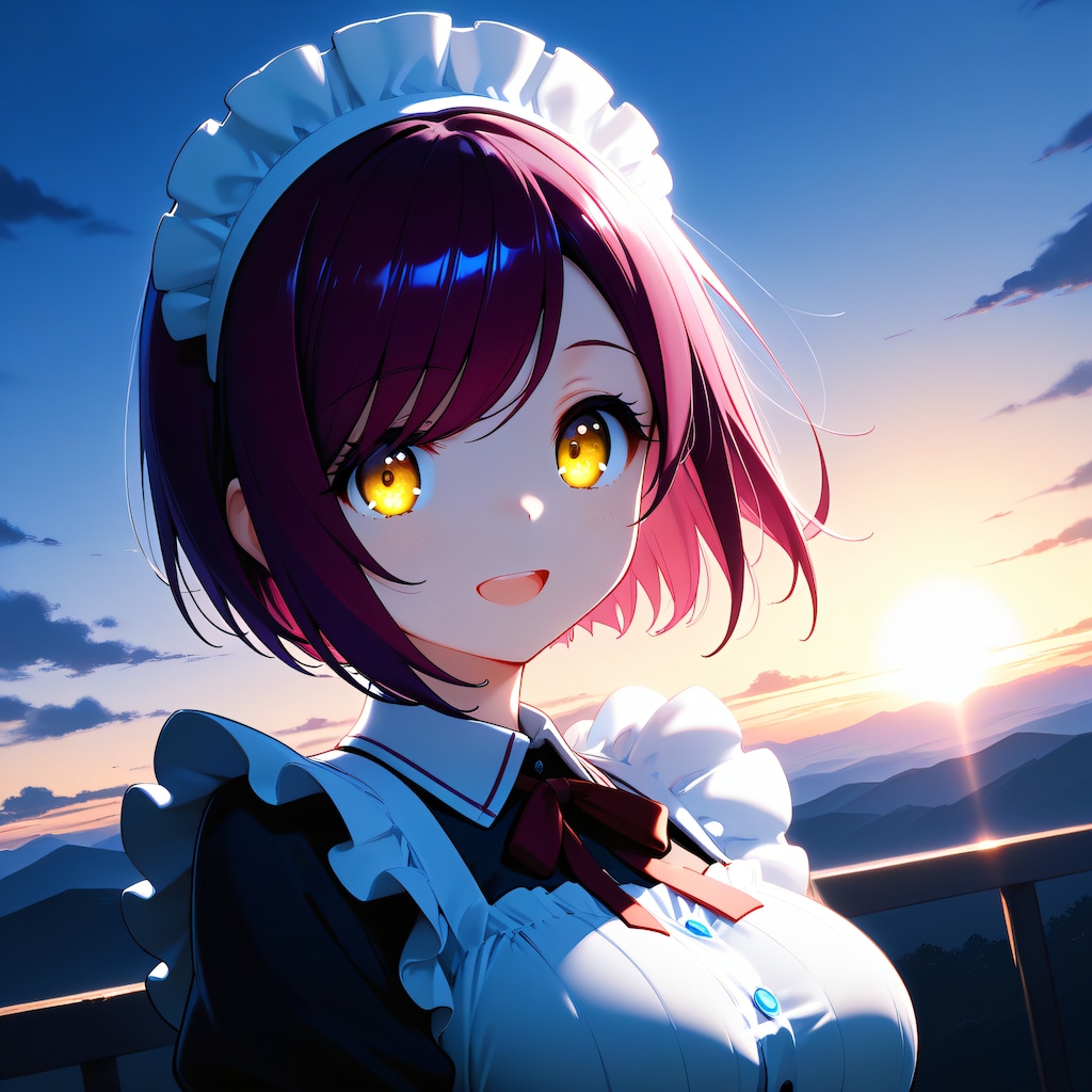 おはようございます（挨拶メイドの芽衣ちゃん）