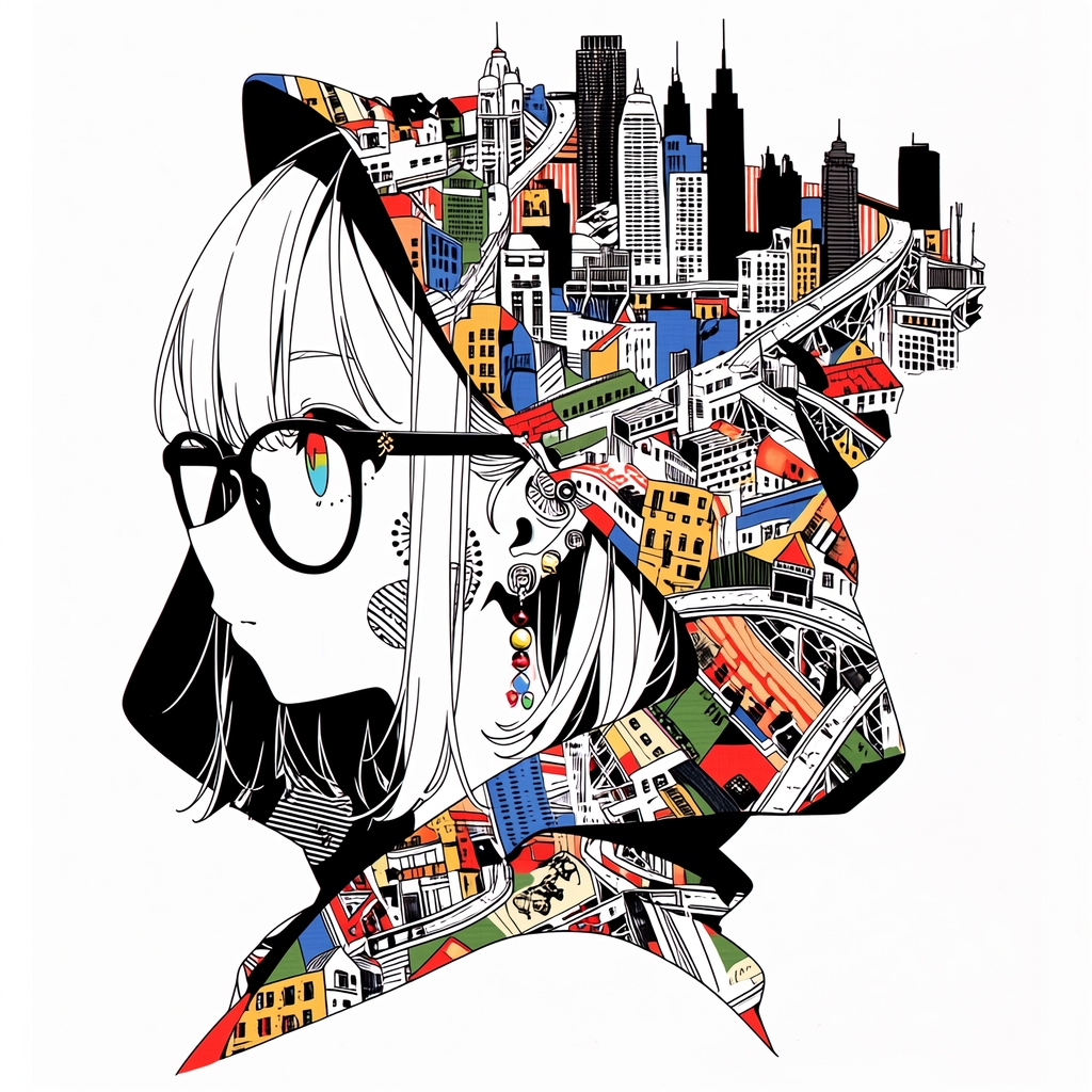 街を纏うガール