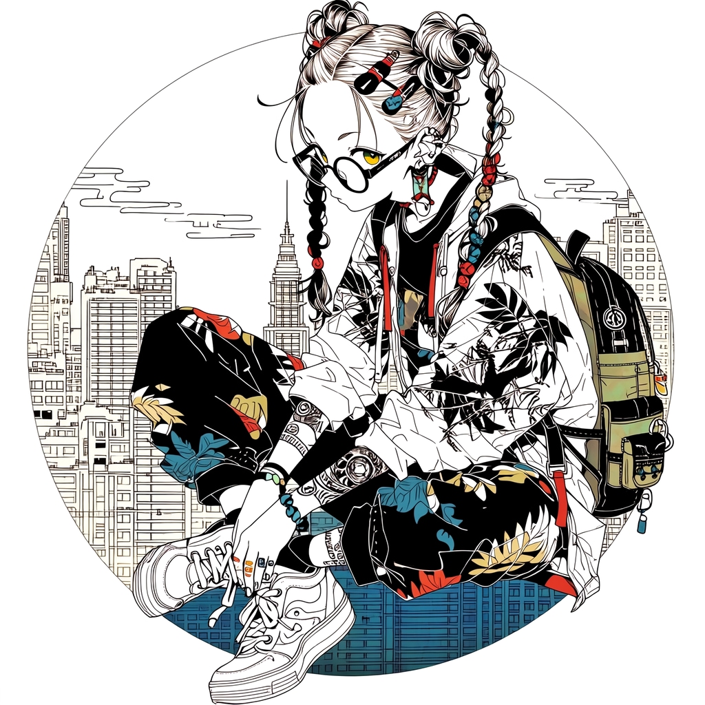 街を纏うガール