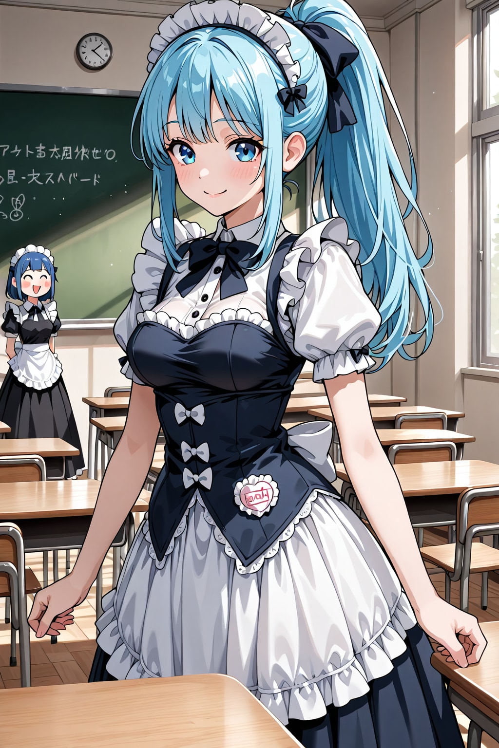 メイド服の試着です。 | の人気AIイラスト・グラビア