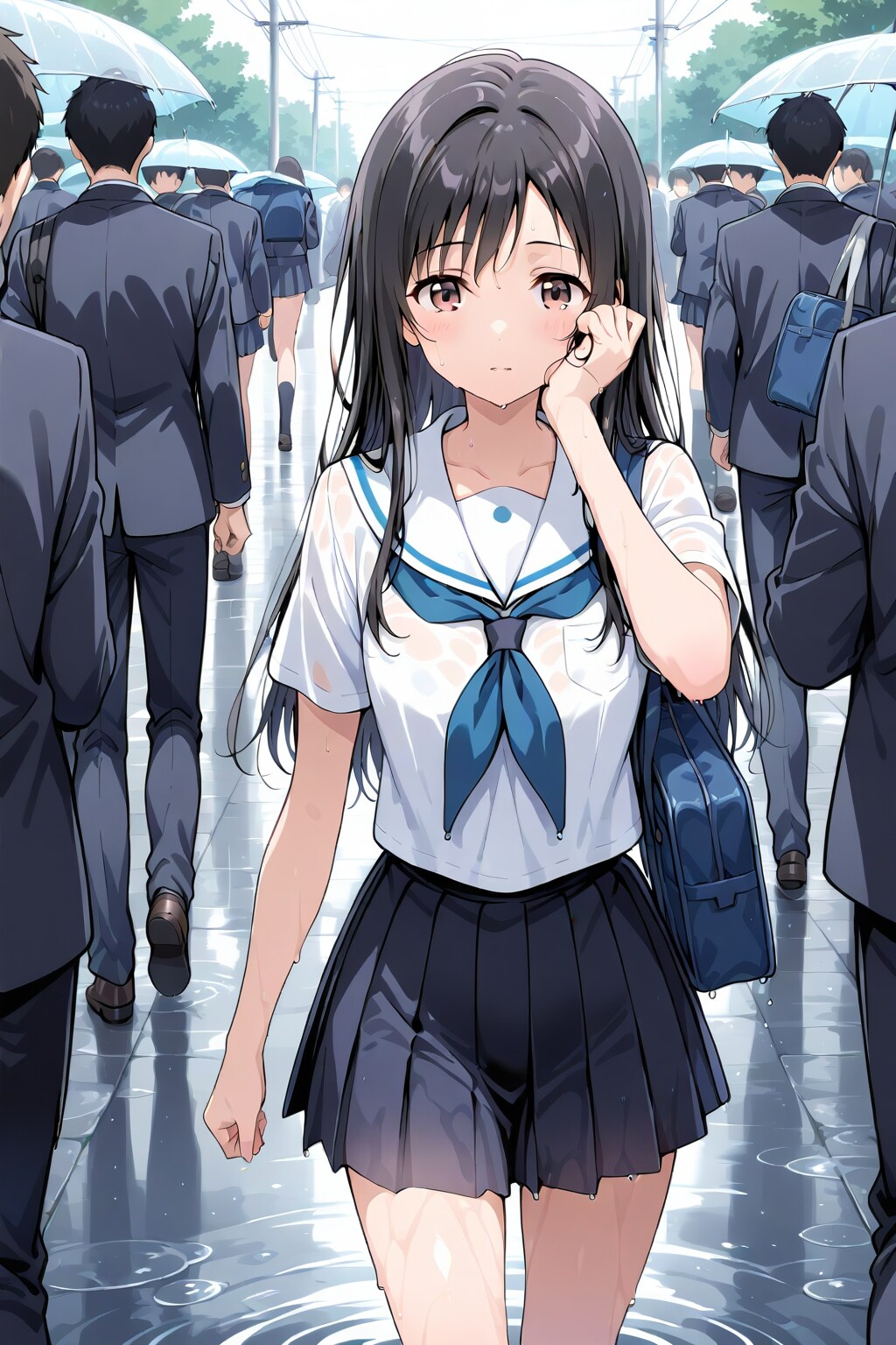 走ったってどうせ濡れるし