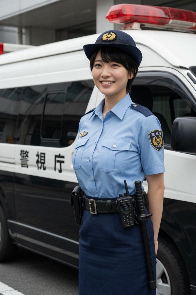 １７日の女性警察官