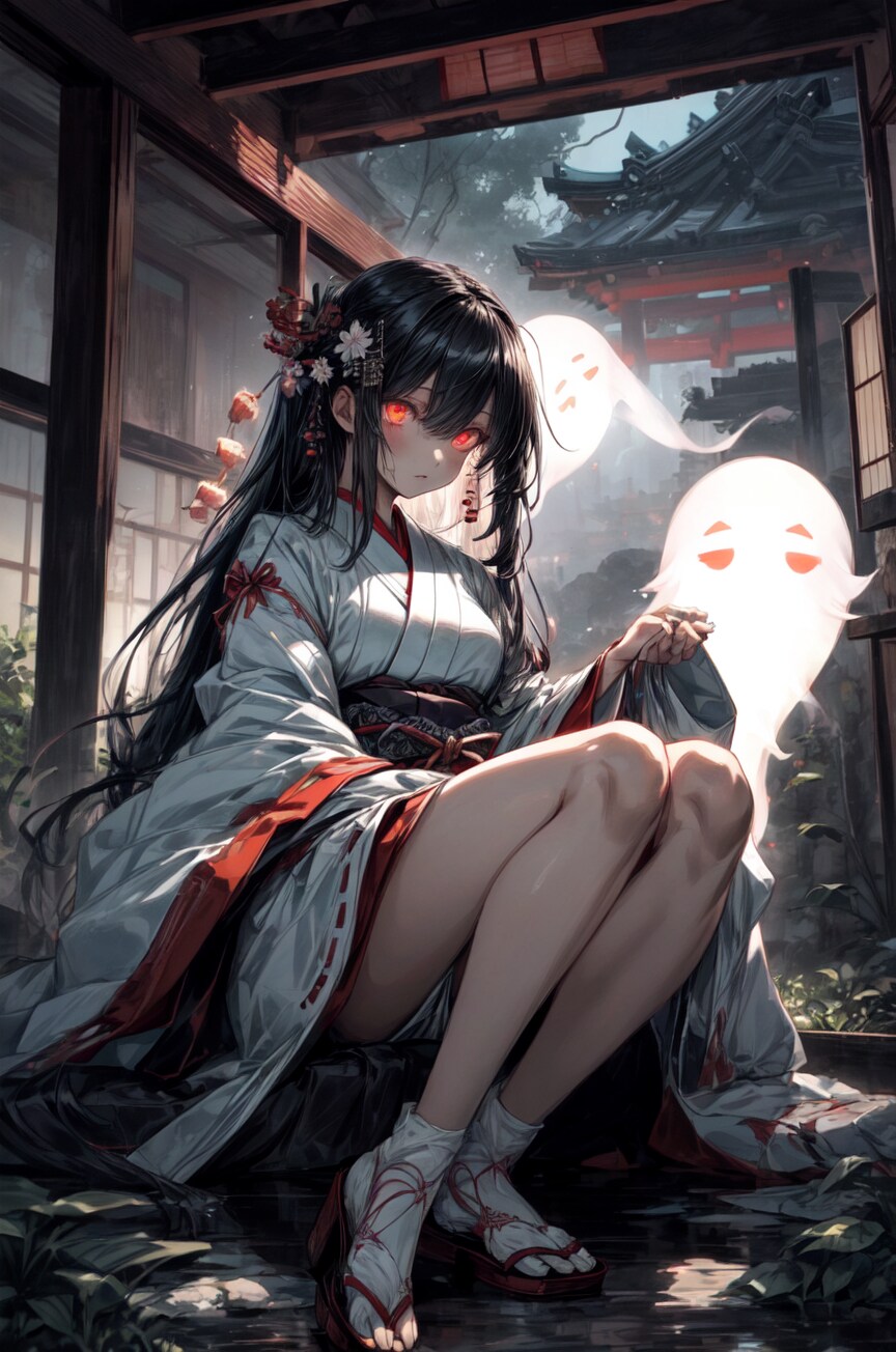 廃屋の幽霊少女