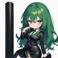緑髪JKのその後とミニキャラ 3枚目