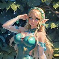 水着のエルフ 4枚目