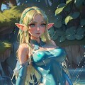 水着のエルフ 3枚目