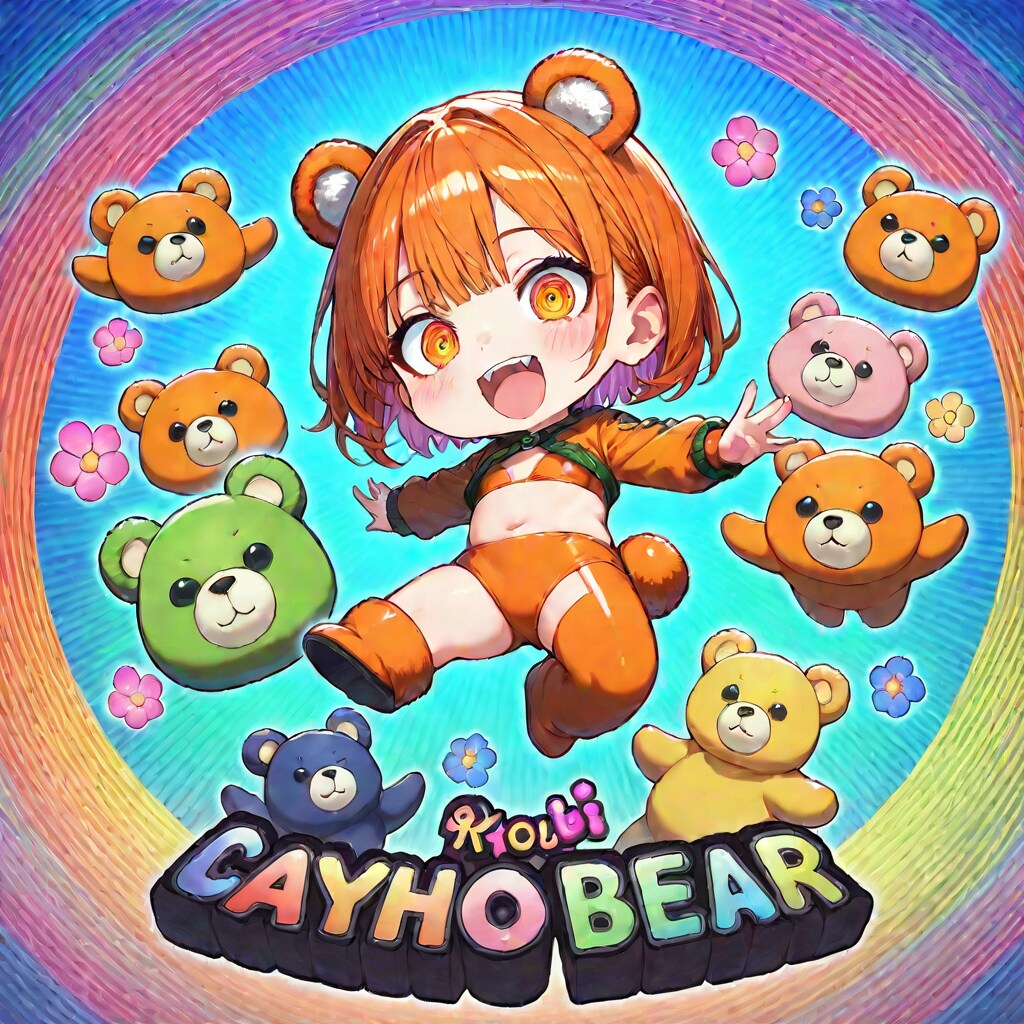 ステッカー風、ササデくまみか