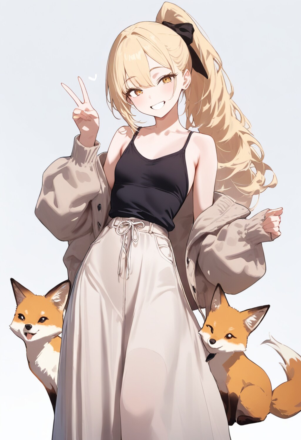 きつねとたぬき