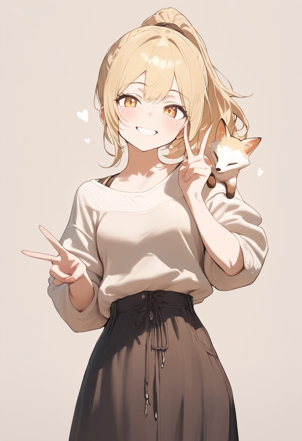 きつねとたぬき