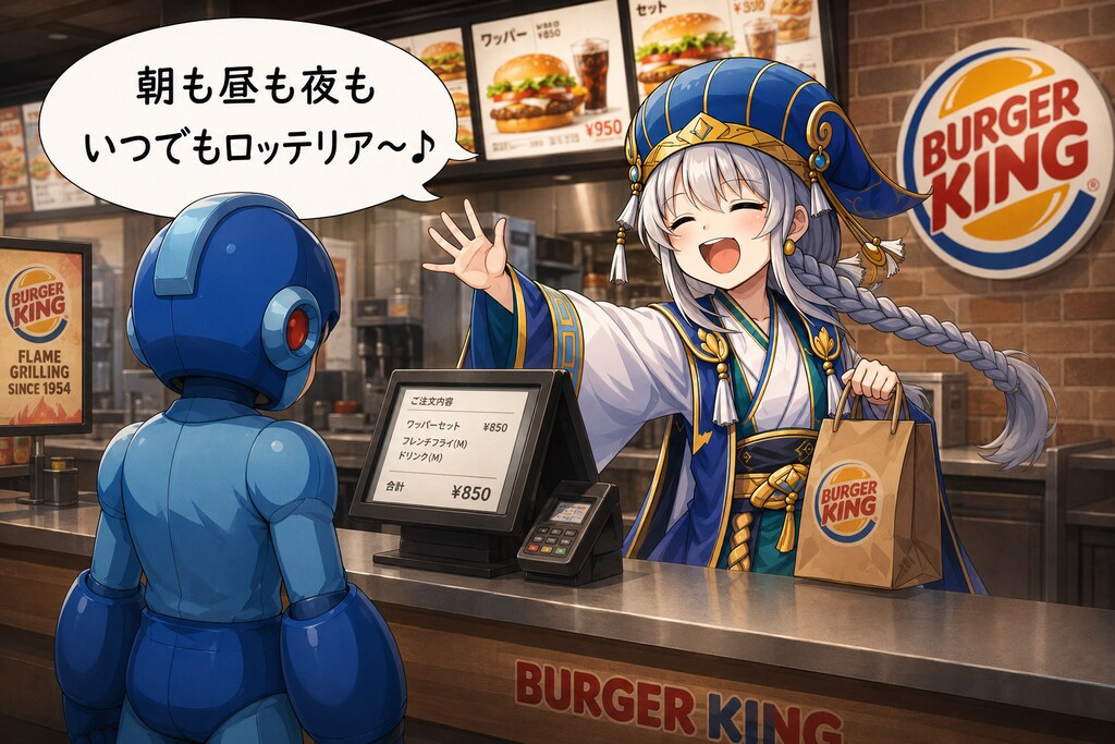 ハンバーガー屋の販売促進