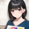 母娘でお勉強とお絵描き 4枚目