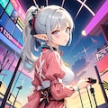 銀髪エルフちゃん 3枚目