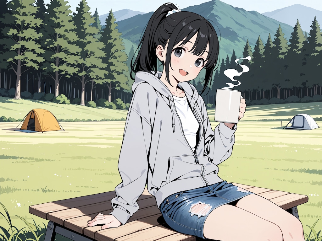 キャンプに来たよ