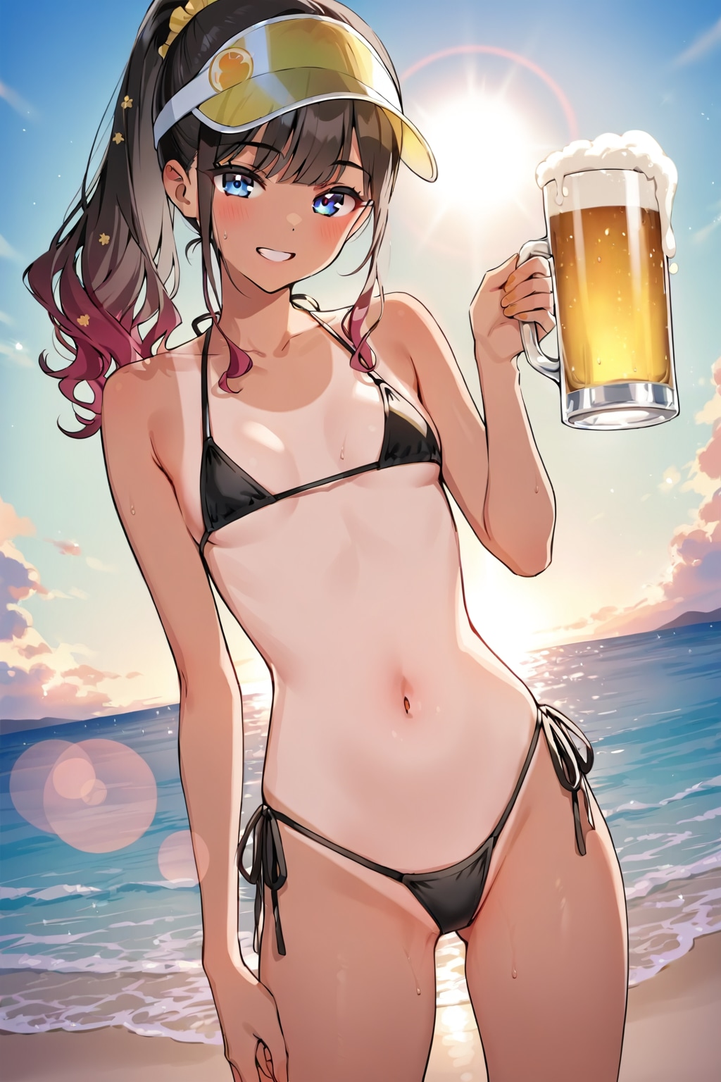 旅先で出会ったビール売りのギャル