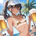 旅先で出会ったビール売りのギャル 2枚目